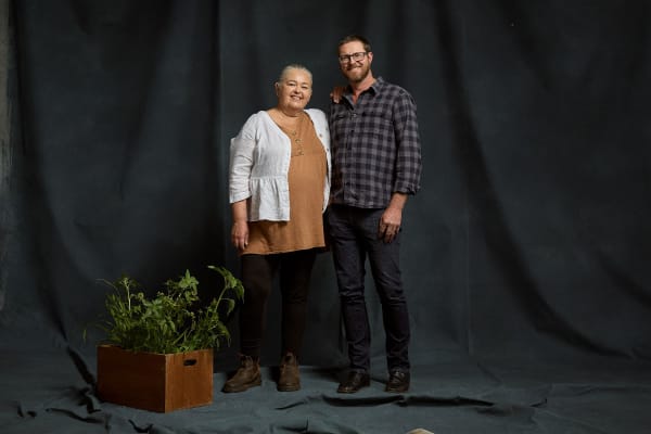 Natalie Hardy and Jonathan Hurst of Brooklands Free Range Farms